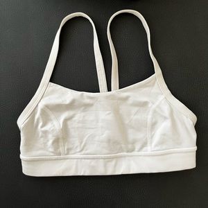 Size 2 Lululemon White Yoga Sports Bra